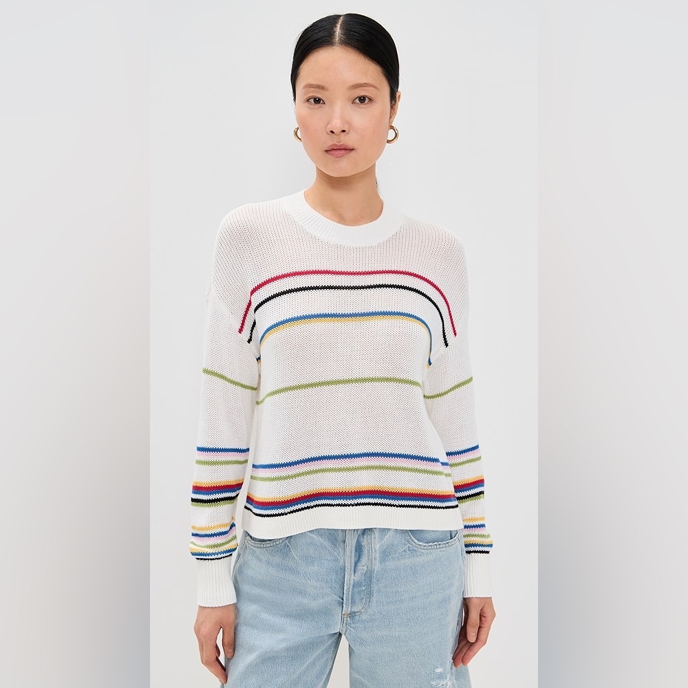 Pistola Eva Striped Crewneck Sweater, Runs Large